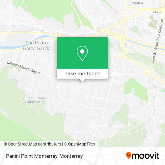 Panini Point Monterrey map