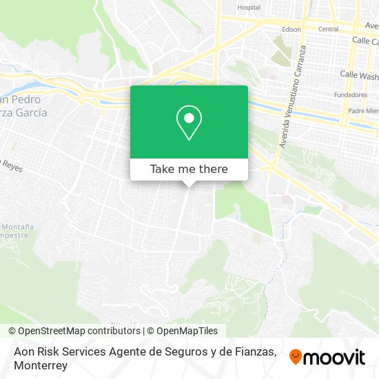 Aon Risk Services Agente de Seguros y de Fianzas map
