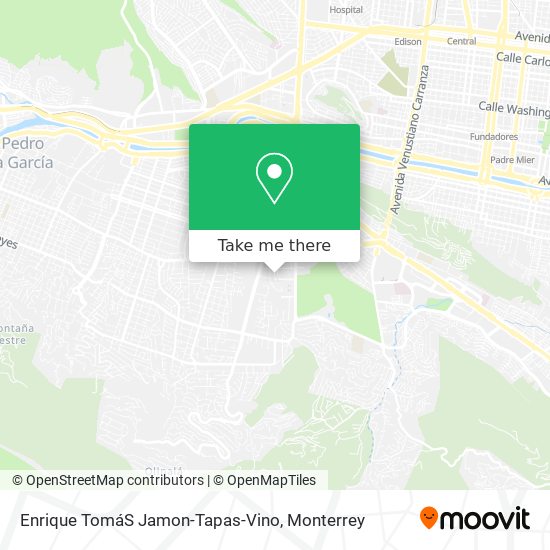 Enrique TomáS Jamon-Tapas-Vino map