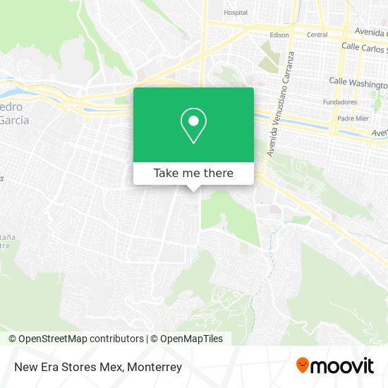 Mapa de New Era Stores Mex