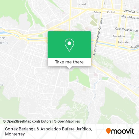Cortez Berlanga & Asociados Bufete Jurídico map