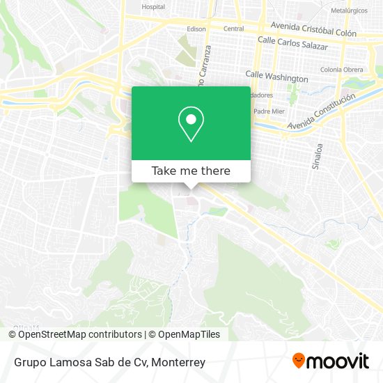 Mapa de Grupo Lamosa Sab de Cv