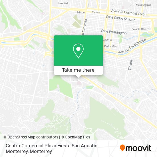 Centro Comercial Plaza Fiesta San Agustín Monterrey map