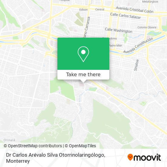 Dr Carlos Arévalo Silva Otorrinolaringólogo map