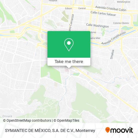 SYMANTEC DE MÉXICO, S.A. DE C.V. map