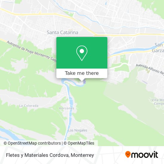 Fletes y Materiales Cordova map