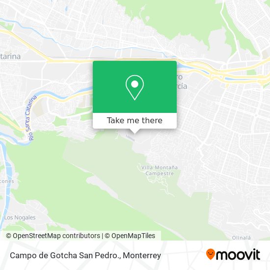 Campo de Gotcha San Pedro. map
