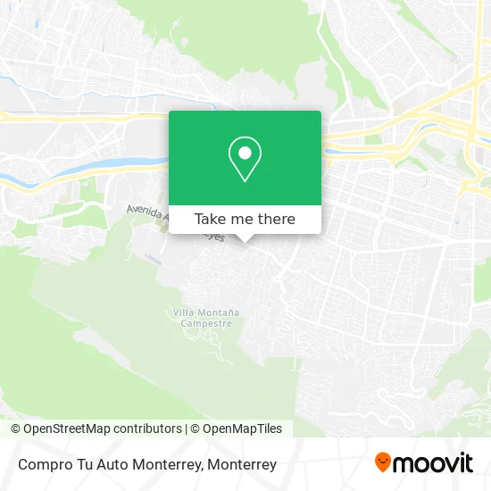 Compro Tu Auto Monterrey map