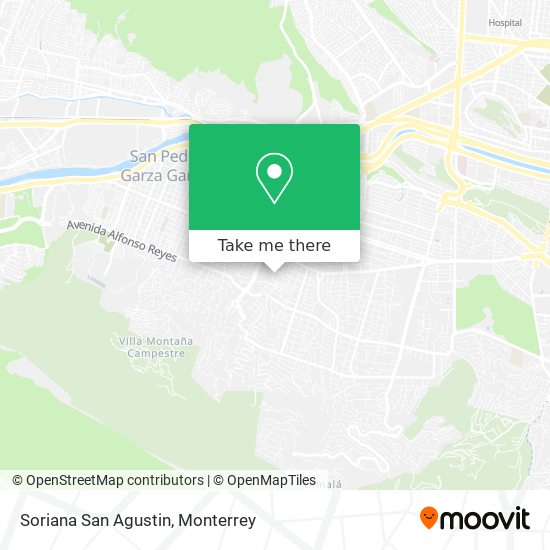 Soriana San Agustin map
