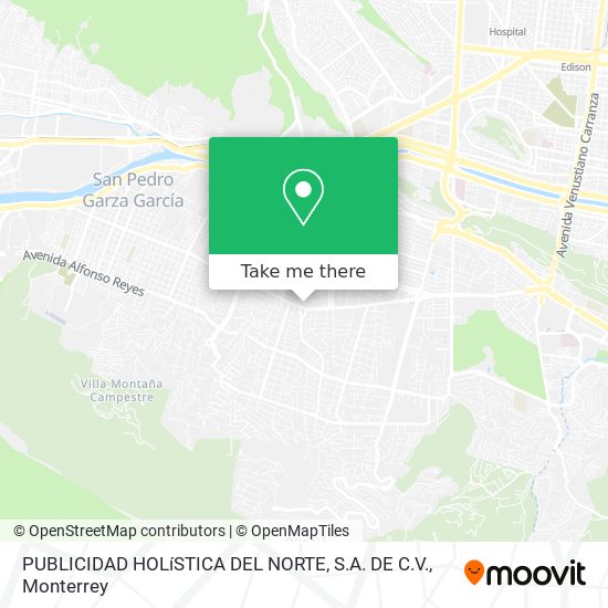PUBLICIDAD HOLíSTICA DEL NORTE, S.A. DE C.V. map