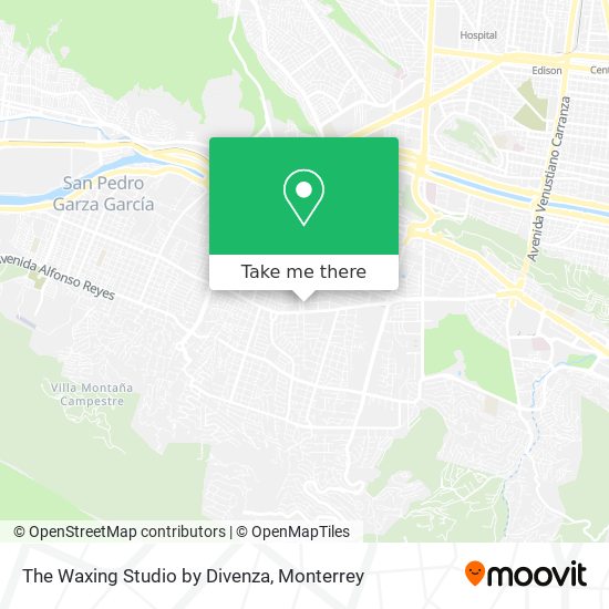 The Waxing Studio by Divenza map