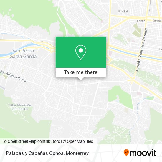 Palapas y Cabañas Ochoa map