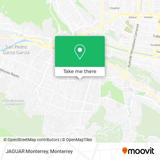 Mapa de JAGUAR Monterrey
