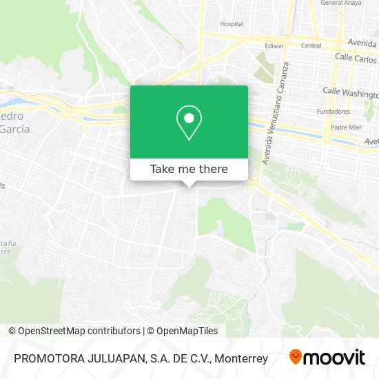 Mapa de PROMOTORA JULUAPAN, S.A. DE C.V.