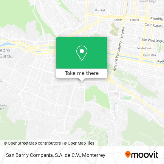 Mapa de San Barr y Compania, S.A. de C.V.