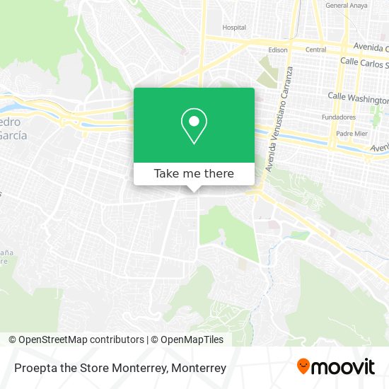 Mapa de Proepta the Store Monterrey