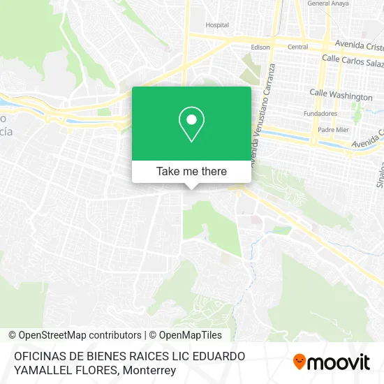 Mapa de OFICINAS DE BIENES RAICES LIC EDUARDO YAMALLEL FLORES