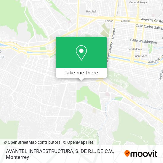 AVANTEL INFRAESTRUCTURA, S. DE R.L. DE C.V. map