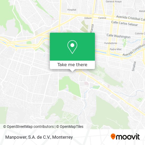 Mapa de Manpower, S.A. de C.V.