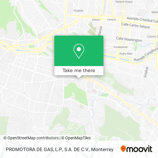 PROMOTORA DE GAS, L.P., S.A. DE C.V. map