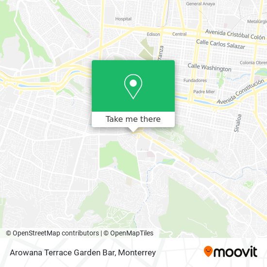 Arowana Terrace Garden Bar map