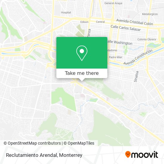 Reclutamiento Arendal map
