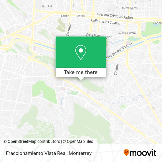 Mapa de Fraccionamiento Vista Real