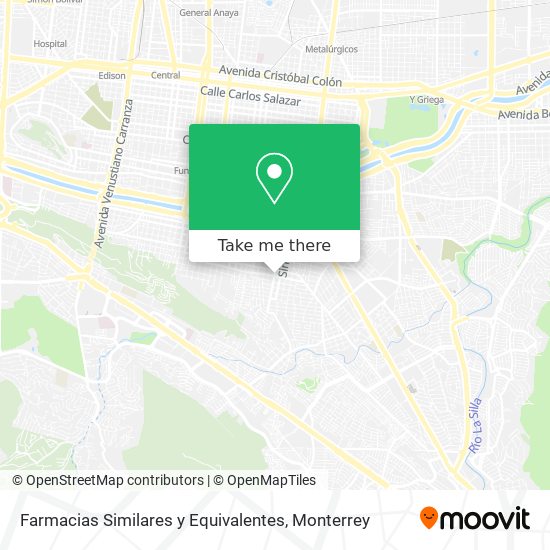 Mapa de Farmacias Similares y Equivalentes