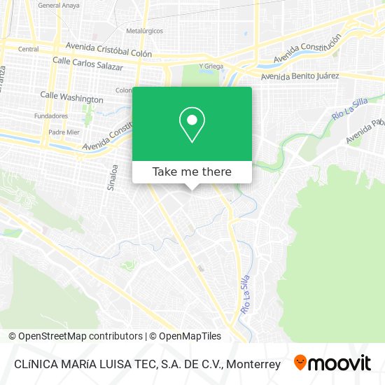 CLíNICA MARíA LUISA TEC, S.A. DE C.V. map