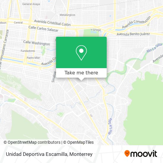 Mapa de Unidad Deportiva Escamilla