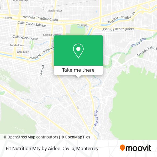 Mapa de Fit Nutrition Mty by Aidée Dávila