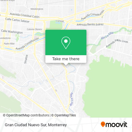 Gran Ciudad Nuevo Sur map