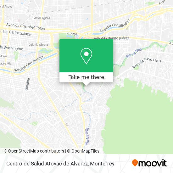 Mapa de Centro de Salud Atoyac de Alvarez