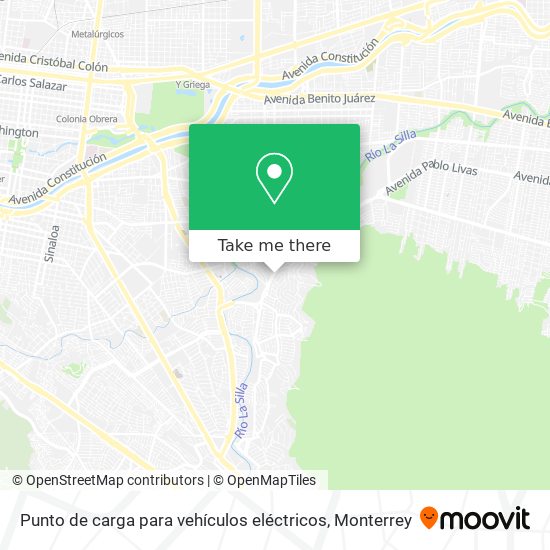 Mapa de Punto de carga para vehículos eléctricos