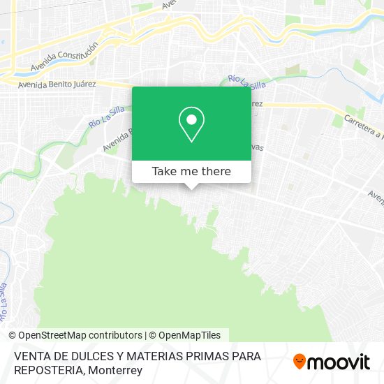 Mapa de VENTA DE DULCES Y MATERIAS PRIMAS PARA REPOSTERIA