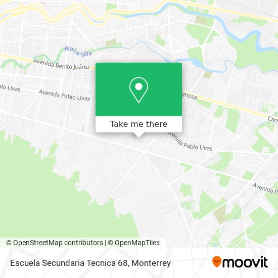 Escuela Secundaria Tecnica 68 map