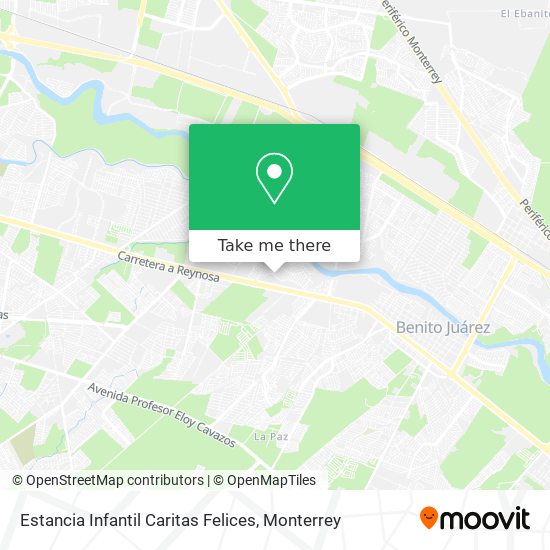 Mapa de Estancia Infantil Caritas Felices