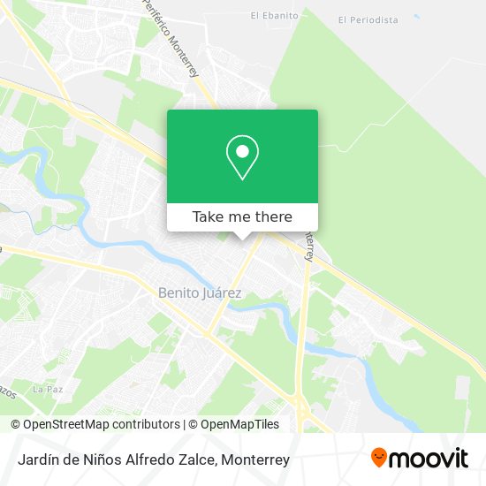 Mapa de Jardín de Niños Alfredo Zalce