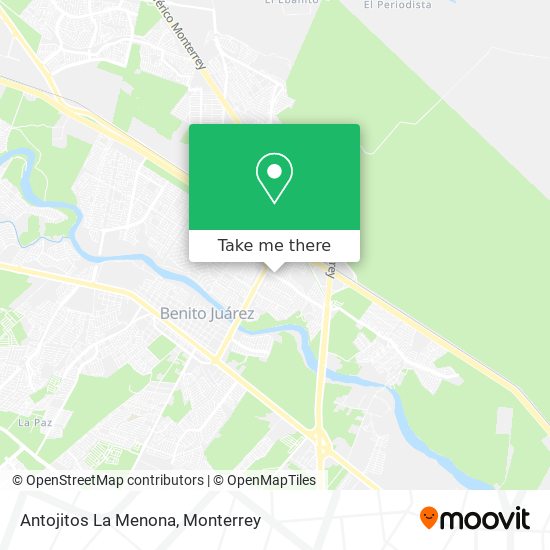 Antojitos La Menona map