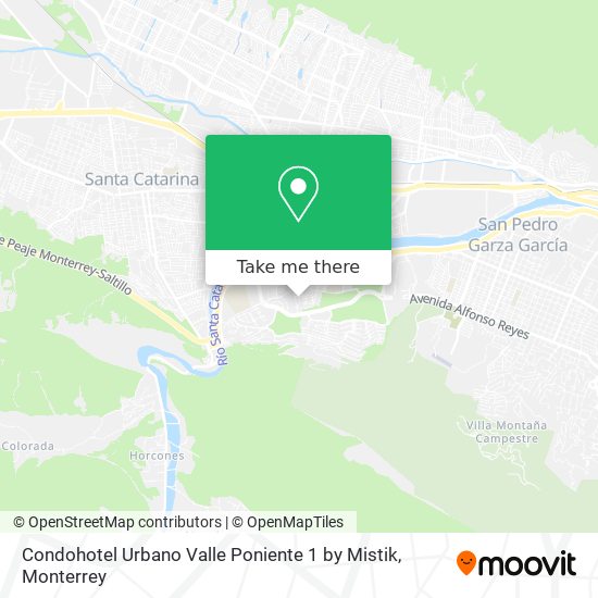 Condohotel Urbano Valle Poniente 1 by Mistik map