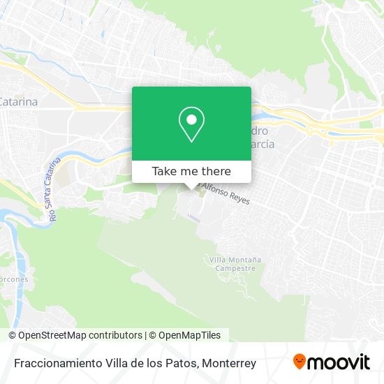 Fraccionamiento Villa de los Patos map