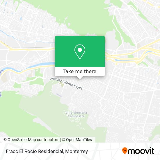 Fracc El Rocío Residencial map