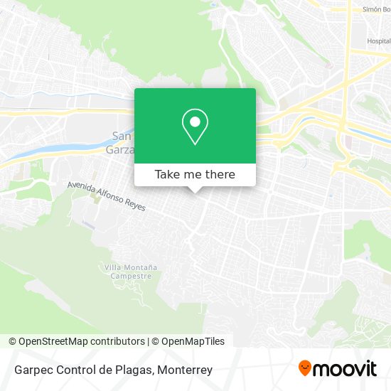 Garpec Control de Plagas map