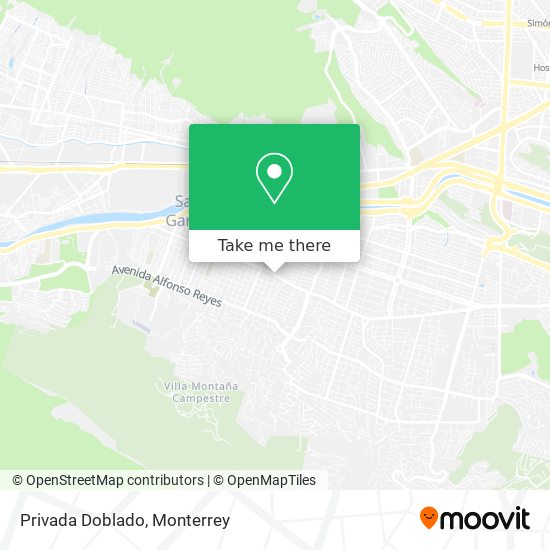 Mapa de Privada Doblado