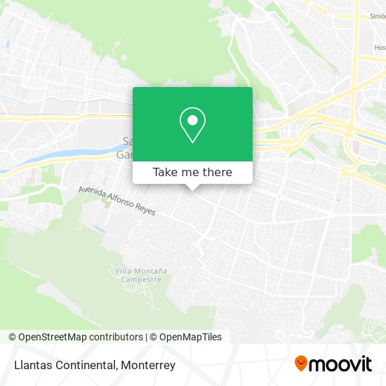 Mapa de Llantas Continental