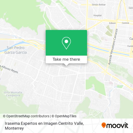 Irasema Expertos en Imagen Centrito Valle map