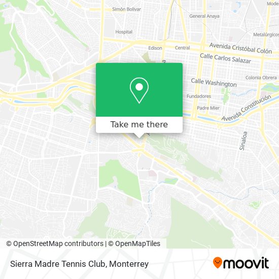 Sierra Madre Tennis Club map