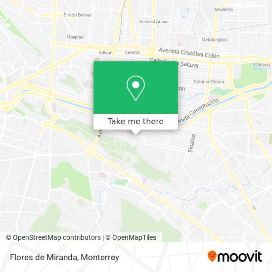 Mapa de Flores de Miranda