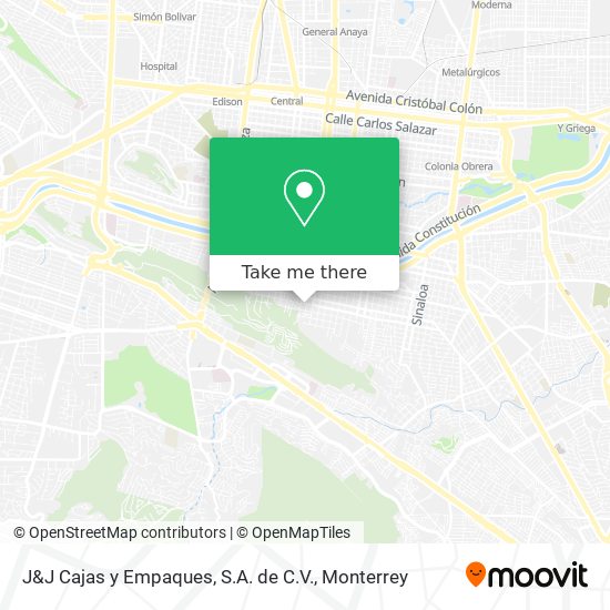 J&J Cajas y Empaques, S.A. de C.V. map