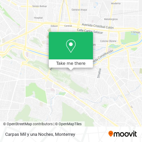 Carpas Mil y una Noches map